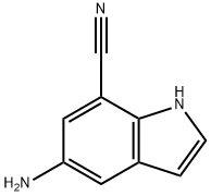 1H-인돌-7-카르보니트릴,5-아미노- 구조식 이미지