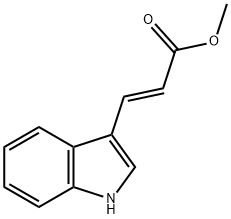 Indole-3-acrylic acid methyl ester 구조식 이미지