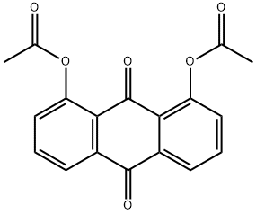 1,8-DIACETOXYANTHRAQUINONE 구조식 이미지