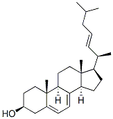 5,7,22-cholestatrien-3beta-ol Structure