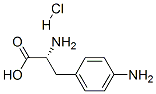 H-P-AMINO-D-PHE-OH HCL Structure