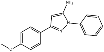 5-AMINO-3-(4-METHOXYPHENYL)-1-PHENYLPY& 구조식 이미지