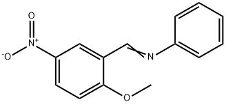 N-(2-Methoxy-5-nitrobenzylidene)aniline Structure