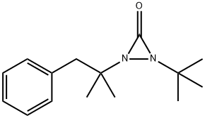 1-(1,1-Dimethylethyl)-2-(1,1-dimethyl-2-phenylethyl)diaziridin-3-one 구조식 이미지