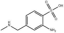 3-amino-alpha-(methylamino)toluene-4-sulphonic acid  Structure