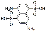 3,8-diaminonaphthalene-1,5-disulphonic acid  Structure