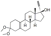 3,3-dimethoxy-19-nor-17-alpha-pregn-5(10)-en-20-yn-17-beta-ol 구조식 이미지