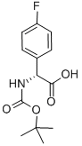 (R)-N-BOC-4-FLUOROPHENYLGLYCINE Structure