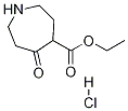 헥사하이드로-5-옥소-1H-아제핀-4-카복실산에틸에스테르염산염 구조식 이미지