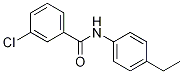 3-chloro-N-(4-ethylphenyl)benzamide Structure
