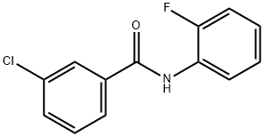 3-chloro-N-(2-fluorophenyl)benzamide Structure