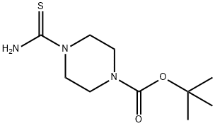 4-THIOCARBAMOYL-PIPERAZINE-1-CARBOXYLICACIDTERT-부틸에스테르 구조식 이미지