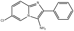 6-클로로-2-페닐-이미다조[1,2-a]피리딘-3-일아민 구조식 이미지