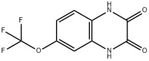 2,3-퀴녹살린디온,1,4-DIHYDRO-6-(트리플루오로메톡시)- 구조식 이미지