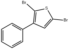 2 5-DIBROMO-3-PHENYLTHIOPHENE  97 Structure