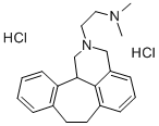 Benzo(6,7)cyclohept(1,2,3-de)isoquinoline, 1,2,3,7,8,12b-hexahydro-2-( 2-(dimethylamino)ethyl)-, dihydrochloride Structure
