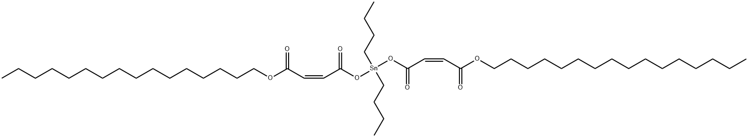 hexadecyl (Z,Z)-6,6-dibutyl-4,8,11-trioxo-5,7,12-trioxa-6-stannahexacosa-2,9-dienoate 구조식 이미지