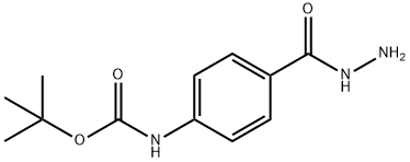 TERT-BUTYL 4-(HYDRAZINECARBONYL)-PHENYLCARBAMATE Structure