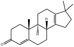17,17-디메틸-18-노란드로스타-4,13-디엔-3-온 구조식 이미지