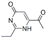 4(1H)-Pyrimidinone, 6-acetyl-2-ethyl- (9CI) Structure