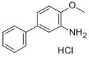 4-METHOXY-3-BIPHENYLAMINE HYDROCHLORIDE& 구조식 이미지