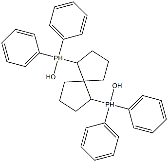 1R,5R,6R-(+)-1,6-BIS(DIPHENYLPHOSPHINOXY)SPIRO[4.4]NONANE 구조식 이미지