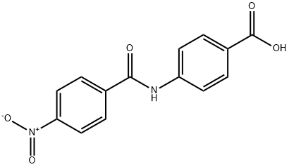 4-[(4-nitrobenzoyl)amino]benzoic acid 구조식 이미지