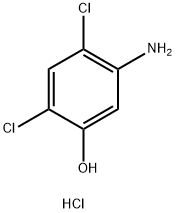 5-아미노-2,4-디클로로-페놀HCL 구조식 이미지