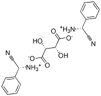 bis[(R)-[cyano(phenyl)methyl]ammonium] [R-(R*,R*)]-tartrate Structure