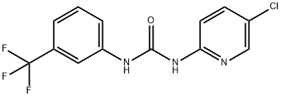 1-(5-chloro-pyridin-2-yl)-3-(3-trifluoromethyl-phenyl)-urea 구조식 이미지