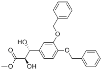 (2R,3R)-3-(3,4-BIS-BENZYLOXY-PHENYL)-2,3-DIHYDROXY-PROPIONIC ACID METHYL ESTER Structure