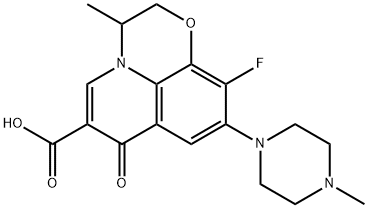 9-Piperazino Ofloxacin Structure