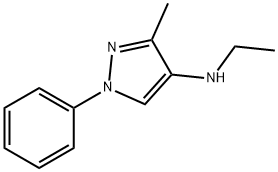 N-Ethyl-3-methyl-1-phenyl-1H-pyrazol-4-amine Structure