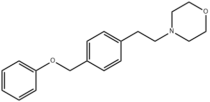4-[p-(Phenoxymethyl)phenethyl]morpholine 구조식 이미지