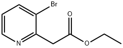 (3-BroMo-피리딘-2-일)-아세트산에틸에스테르 구조식 이미지