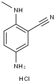 5-amino-2-(methylamino)benzonitrile hydrochloride 구조식 이미지
