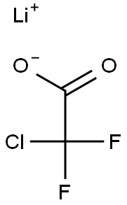 Chlorodifluoroacetic acid, lithium salt Structure