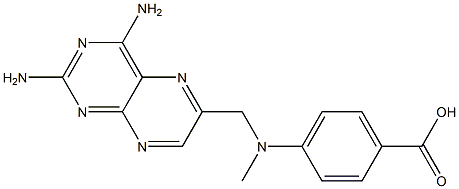 4-[N-(2,4-DIAMINO-6-PTERIDINYLMETHYL)-N-METHYLAMINO] BENZOIC ACID Structure