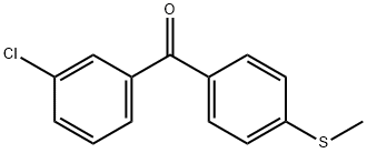 3-CHLORO-4'-(METHYLTHIO)BENZOPHENONE Structure