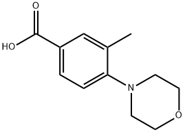 3-METHYL-4-MORPHOLIN-4-YL-BENZOIC ACID 구조식 이미지