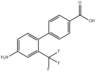 4-(2-Amino-3-(trifluoromethyl)phenyl)benzoic acid Structure