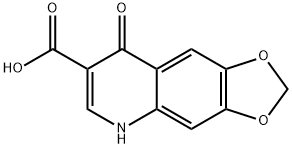 5,8-dihydro-8-oxo-2H-1,3-dioxolo(4,5-g)quinoline-7-carboxylic acid 구조식 이미지