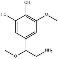 1,2-Benzenediol, 5-(2-amino-1-methoxyethyl)-3-methoxy- (9CI) Structure