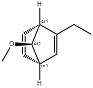 Bicyclo[2.2.1]hepta-2,5-diene, 2-ethyl-7-methoxy-, syn- (9CI) Structure