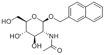 (2'-NAPHTHYL)METHYL-2-ACETAMIDO-2-DEOXY-BETA-D-GLUCOPYRANOSIDE Structure
