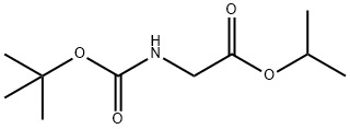 Glycine, N-[(1,1-dimethylethoxy)carbonyl]-, 1-methylethyl ester (9CI) Structure