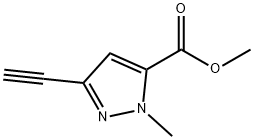 피라졸-5-카르복실산,3-에티닐-1-메틸-,메틸에스테르(8CI) 구조식 이미지