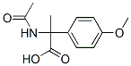 벤젠아세트산,-알파-(아세틸아미노)-4-메톡시-알파-메틸- 구조식 이미지