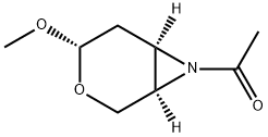 3-Oxa-7-azabicyclo[4.1.0]heptane, 7-acetyl-4-methoxy-, [1R-(1alpha,4alpha,6alpha)]- (9CI) 구조식 이미지