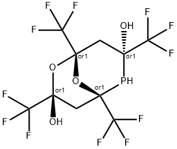1,3A,5,7B-TETRAKIS(TRIFLUOROMETHYL)-2-PHOSPHA-6-OXA-9-OXABICYCLO[3.3.1]-NONANE-3B,7A-DIOL Structure